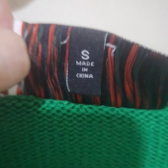 Christmas Sheep Sweater Green/White Size Small - Picture 6 of 6